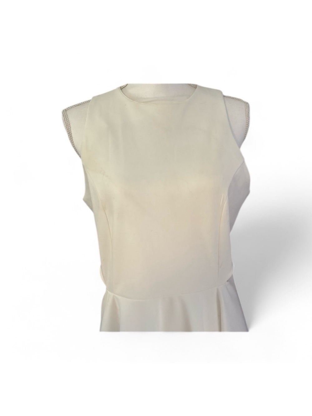 Belongsci White Cutout Fit & Flare Dress XL NWT - Picture 8 of 14